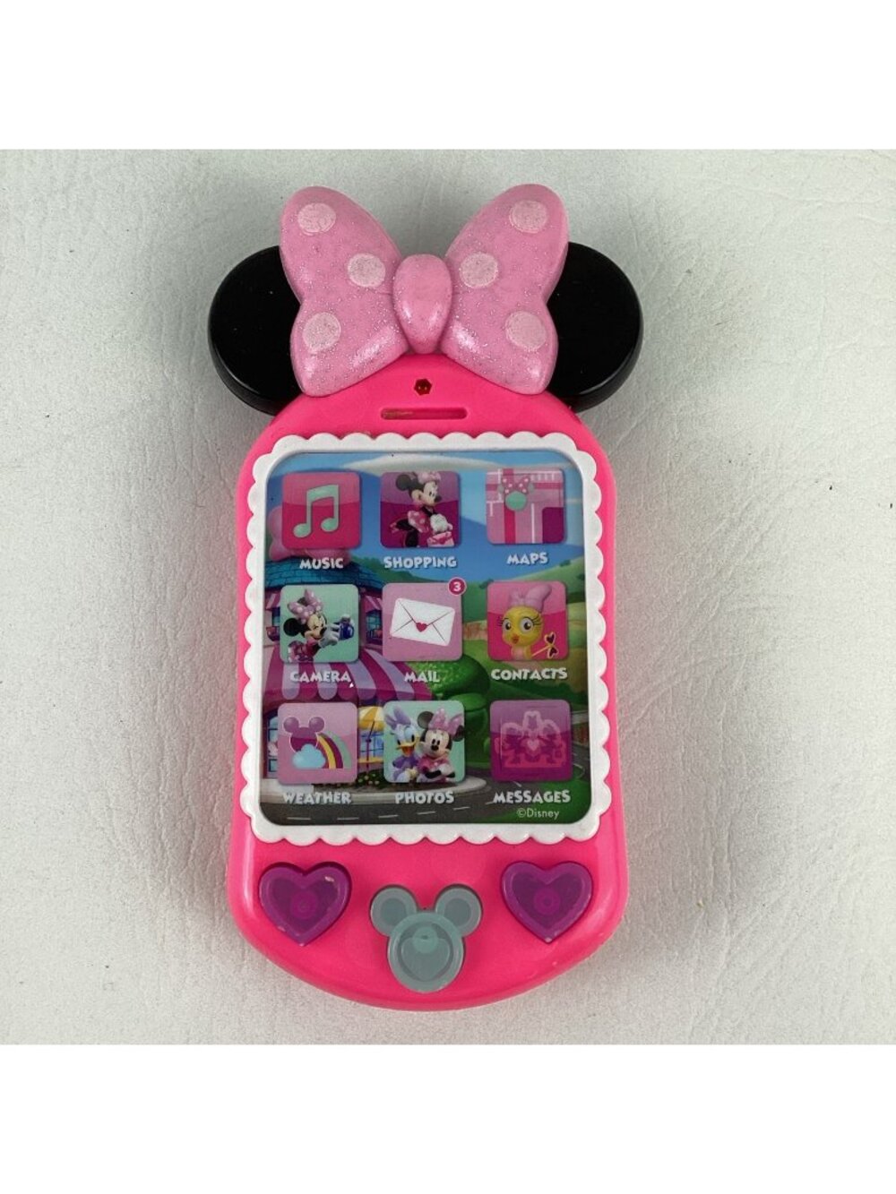 Disney Minnie Mouse Bow-Tique Why Hello Pretend Play Cell Phone Lights Sounds